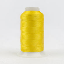 Load image into Gallery viewer, WonderFil Polyfast polyester sewing thread spool p3276 canary yellow