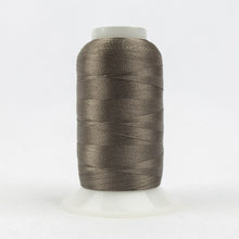 Load image into Gallery viewer, WonderFil Polyfast polyester sewing thread spool p4327 smoke grey