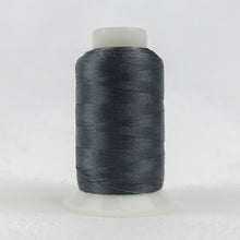 Load image into Gallery viewer, WonderFil Polyfast polyester sewing thread spool p5393 silver haze