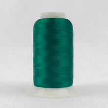 Load image into Gallery viewer, WonderFil Polyfast polyester sewing thread spool p6495 bright aqua