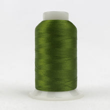 Load image into Gallery viewer, WonderFil Polyfast polyester sewing thread spool p6558 dark palmetto green