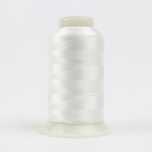 Load image into Gallery viewer, WonderFil Polyfast polyester sewing thread spool p6580 white
