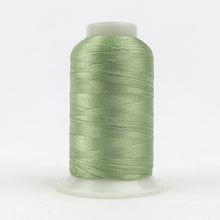 Load image into Gallery viewer, WonderFil Polyfast polyester sewing thread spool p6585 light celery
