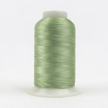 Load image into Gallery viewer, WonderFil Polyfast polyester sewing thread spool p6585 light celery