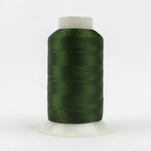 Load image into Gallery viewer, WonderFil Polyfast polyester sewing thread spool p6596 swamp green