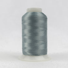 Load image into Gallery viewer, WonderFil Polyfast polyester sewing thread spool p6597 soft steel blue