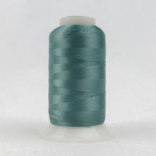 Load image into Gallery viewer, WonderFil Polyfast polyester sewing thread spool p6598 snow blue