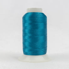 Load image into Gallery viewer, WonderFil Polyfast polyester sewing thread spool p9128 vivid blue