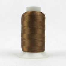 Load image into Gallery viewer, WonderFil Polyfast polyester sewing thread spool p9324 amber brown
