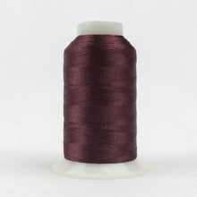 Load image into Gallery viewer, WonderFil Polyfast polyester sewing thread spool p9729 mauve wine