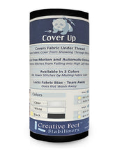 Load image into Gallery viewer, Cover Up Stabilizer Sewing Embroidery Black 6in x 60ft Roll
