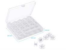 Load image into Gallery viewer, 50 empty Class 15 Bobbins with 2 Storage Cases
