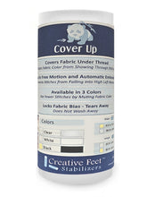 Load image into Gallery viewer, Cover Up Stabilizer Sewing Embroidery White 6in x 60ft Roll
