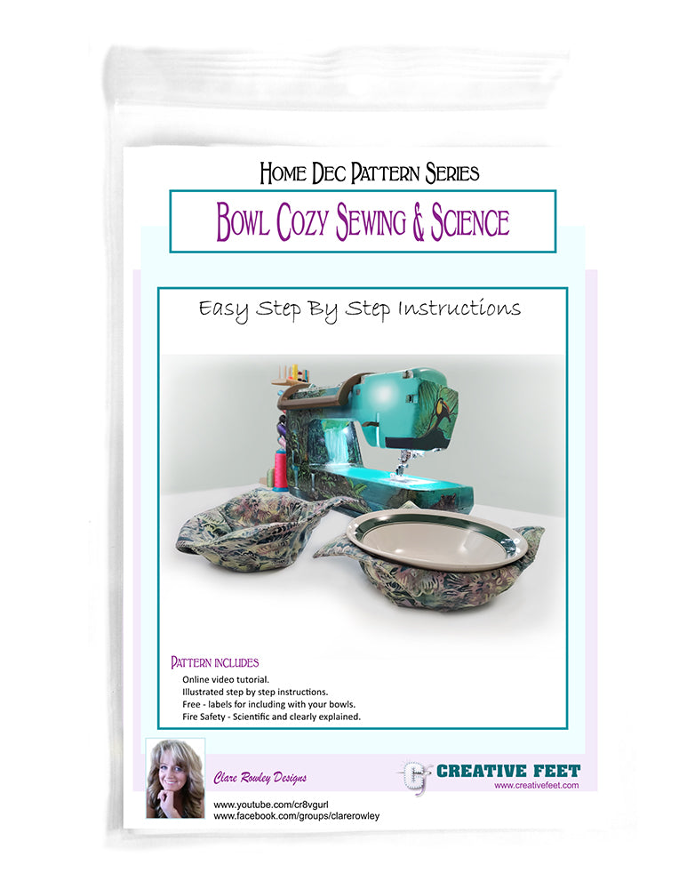 Bowl Cozy Sewing Pattern, Digital PDF Pattern, Seams, Edge Stitching ...