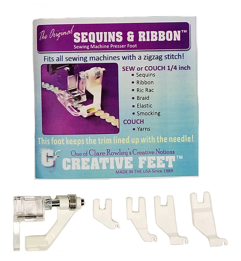 Creative Feet Sequins & Ribbon Foot Sewing Machine Feet