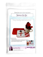 Creative Feet snowman mug rug pattern in packaging