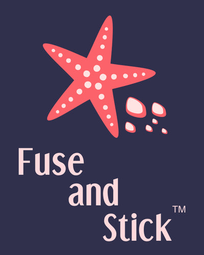 Fuse and Stick sewing embroidery stabilizer starfish logo