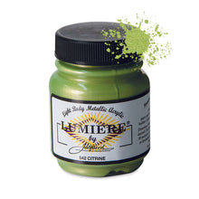 Load image into Gallery viewer, Jacquard Lumiere Fabric Paints 2.25oz - 542 Citrine
