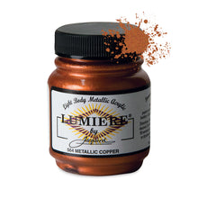 Load image into Gallery viewer, Jacquard Lumiere Fabric Paints 2.25oz - 564 Metallic Copper
