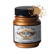 Load image into Gallery viewer, Jacquard Lumiere Fabric Paints 2.25oz - 565 Metallic Bronze
