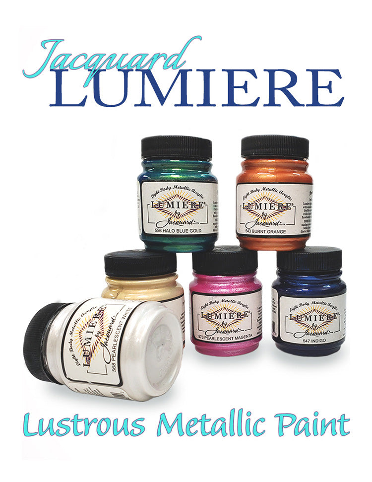Jacquard Lumiere Metallic Acrylic Paint 2.25Oz-Citrine
