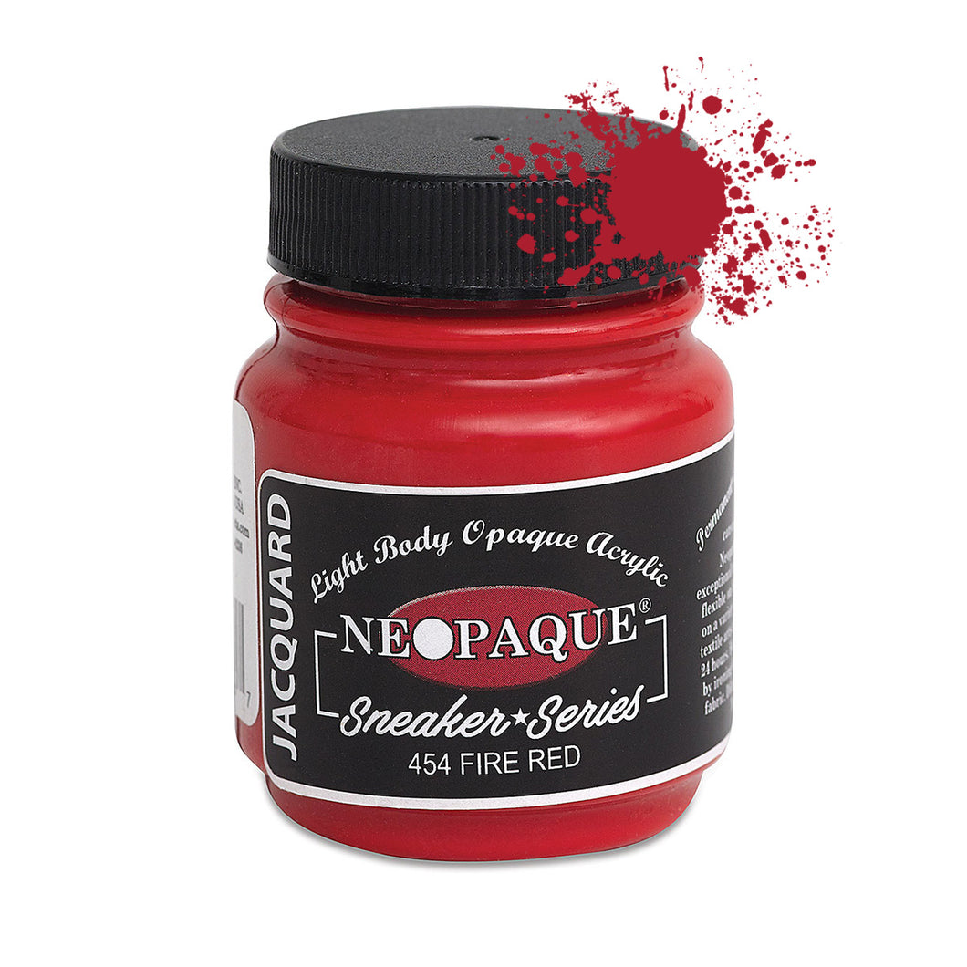 Jacquard Neopaque Fabric Paints 2.25oz - 454 Fire Red