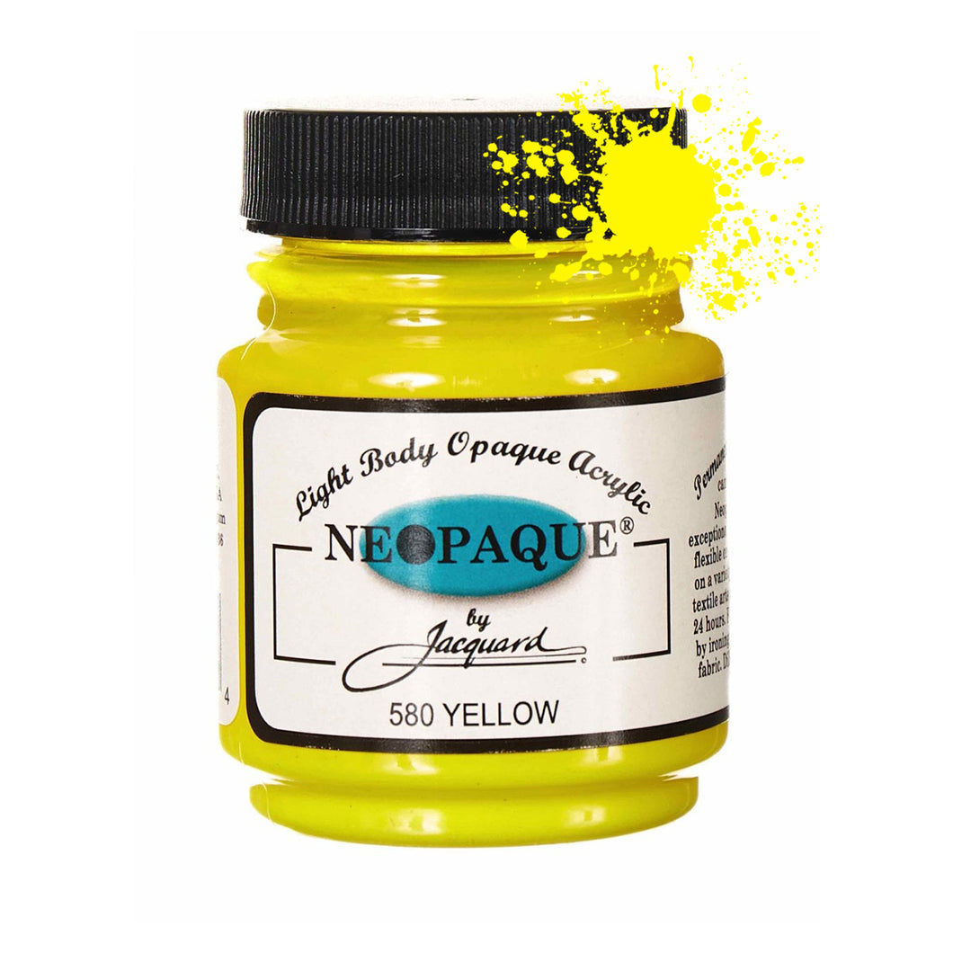 Jacquard Neopaque Fabric Paints 2.25oz - 580 Yellow