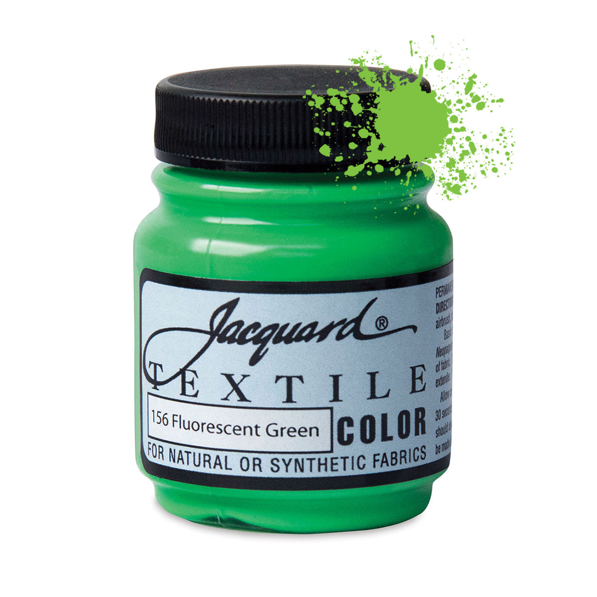 Jacquard Textile Color Fabric Paint 2.25Oz-Apple Green