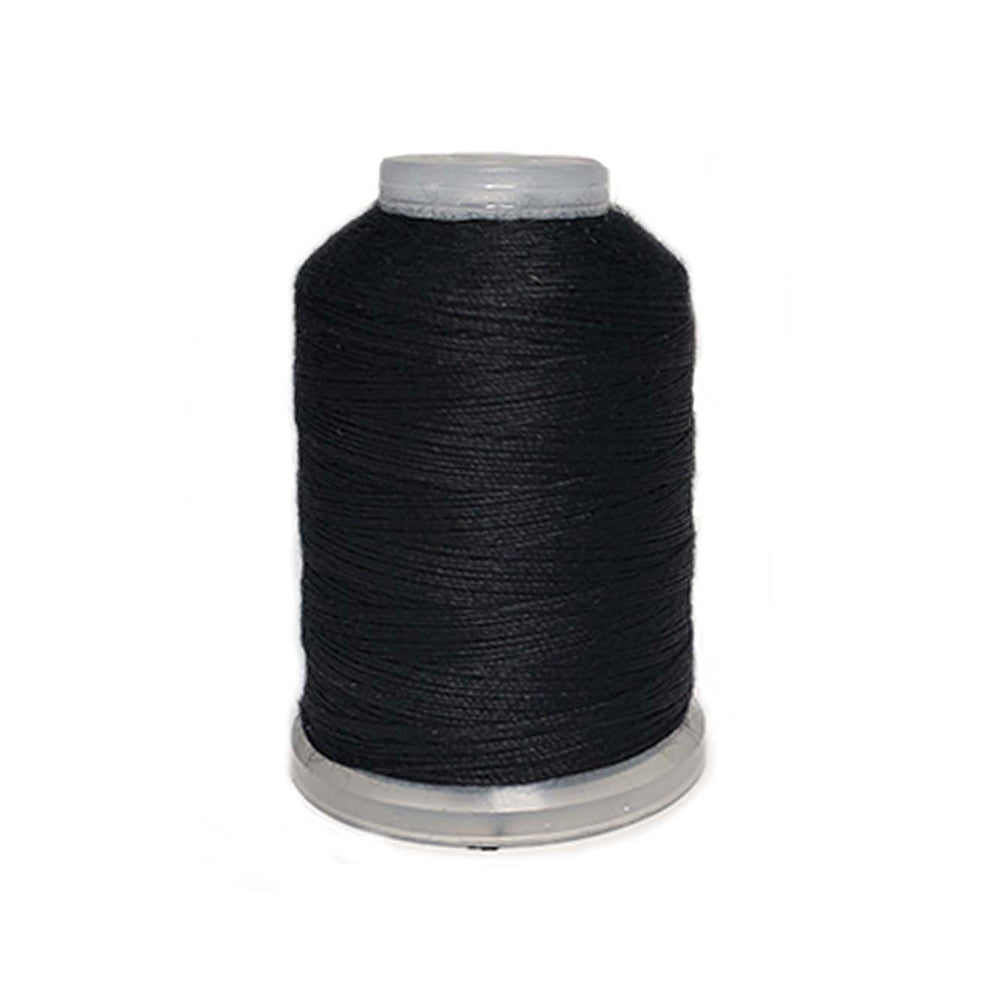 10 Spools Jeans Thread Set Polyester Strong Thick Sewing Thread for Denim Leather Quilt Blanket Cushion Curtain Handwork, Size: 50 Meters, Black