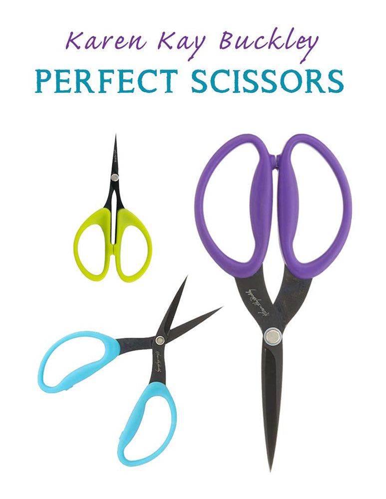 Karen Kay Buckley Perfect 6 | Metal-Blue | Pack of 1 Scissors