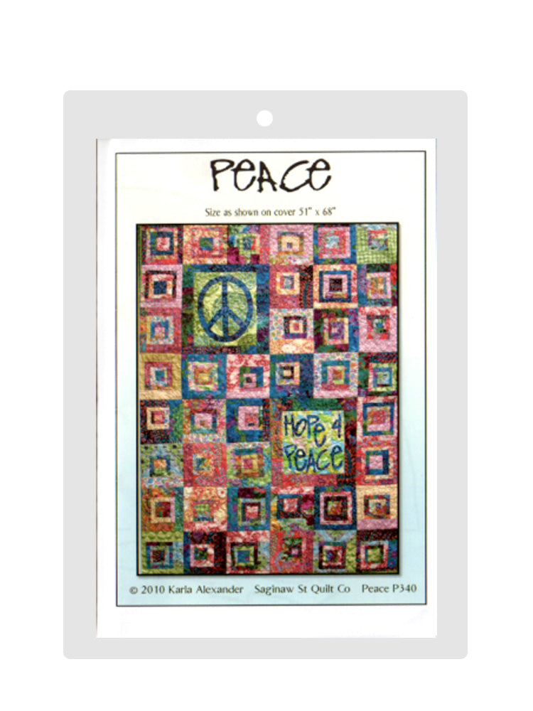 Peace Applique Quilted Wall Hanging Pattern