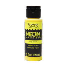 Load image into Gallery viewer, Plaid Fabric Creations Fabric Paint neon yellow
