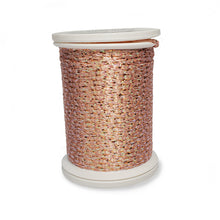 Load image into Gallery viewer, Quilt Highlights Metallic Rayon Flat Braid Ribbon - 108 Peach Sorbet
