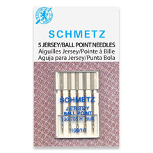 Load image into Gallery viewer, Schmetz sewing machine needles 100/16 jersey / ball point 5 pack

