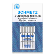 Load image into Gallery viewer, Schmetz sewing machine needles 110/18 universal 5 pack
