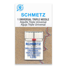Load image into Gallery viewer, Schmetz sewing machine needles 2.5/80 universal triple
