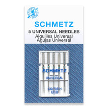 Load image into Gallery viewer, Schmetz sewing machine needles 60/8 universal 5 pack
