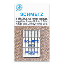 Load image into Gallery viewer, Schmetz sewing machine needles 70/10 jersey / ball point 5 pack
