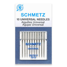 Load image into Gallery viewer, Schmetz sewing machine needles 70/10 universal 10 pack
