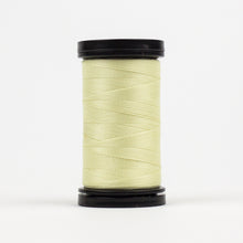 Load image into Gallery viewer, WonderFil Ahrora polyester thread glow in the dark spool ivory
