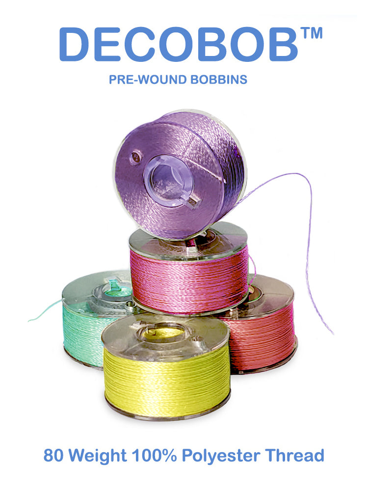 DecoBob Fine Polyester Sewing Thread, WonderFil, 80wt, Bobbins ...