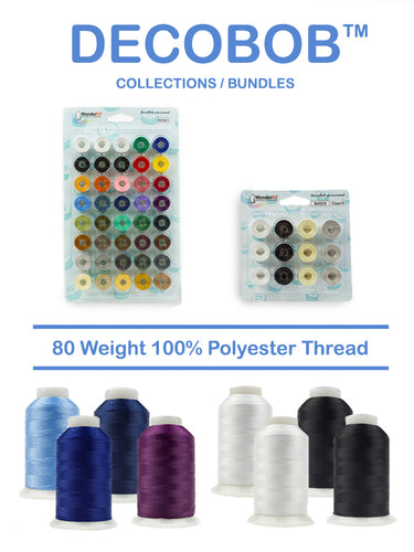 WonderFil DecoBob polyester sewing thread collections
