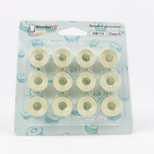 Load image into Gallery viewer, WonderFil DecoBob polyester sewing thread bobbins db112 antique white

