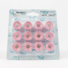 Load image into Gallery viewer, WonderFil DecoBob polyester sewing thread bobbins db205 soft pink
