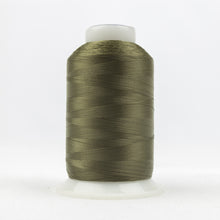 Load image into Gallery viewer, WonderFil DecoBob polyester sewing thread spool db506 moss green
