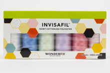 Load image into Gallery viewer, WonderFil InvisaFil polyester sewing thread collections b001 400m package

