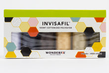 Load image into Gallery viewer, WonderFil InvisaFil polyester sewing thread collections b002 400m package

