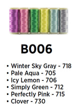 Load image into Gallery viewer, WonderFil InvisaFil polyester sewing thread collections b006 400m
