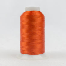 Load image into Gallery viewer, WonderFil Polyfast polyester sewing thread spool p1074 deep orange
