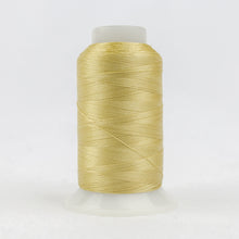 Load image into Gallery viewer, WonderFil Polyfast polyester sewing thread spool p3274 light gold
